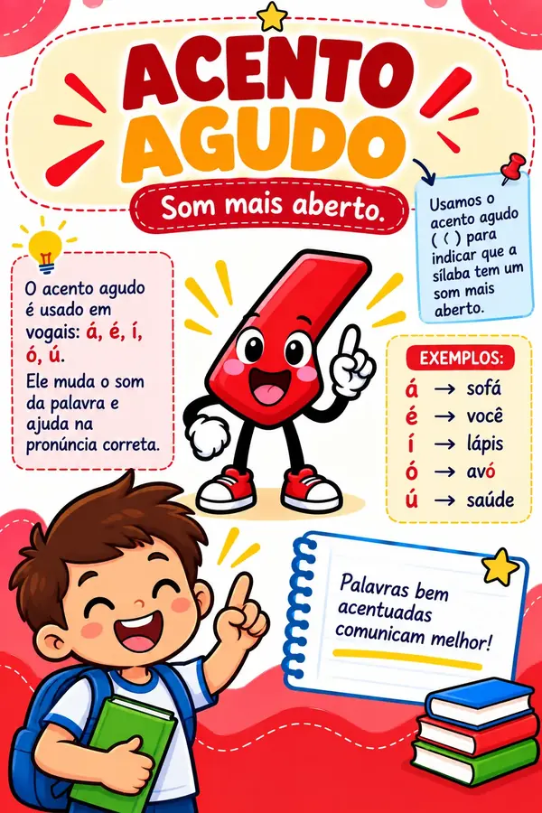 Capa da apostila Acento Agudo